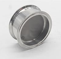 Vista 4 de HFS (R) Placa de filtro sinterizada de triple abrazadera de 4 pulgadas con filtro de acero inoxidable 304 de 1 micra