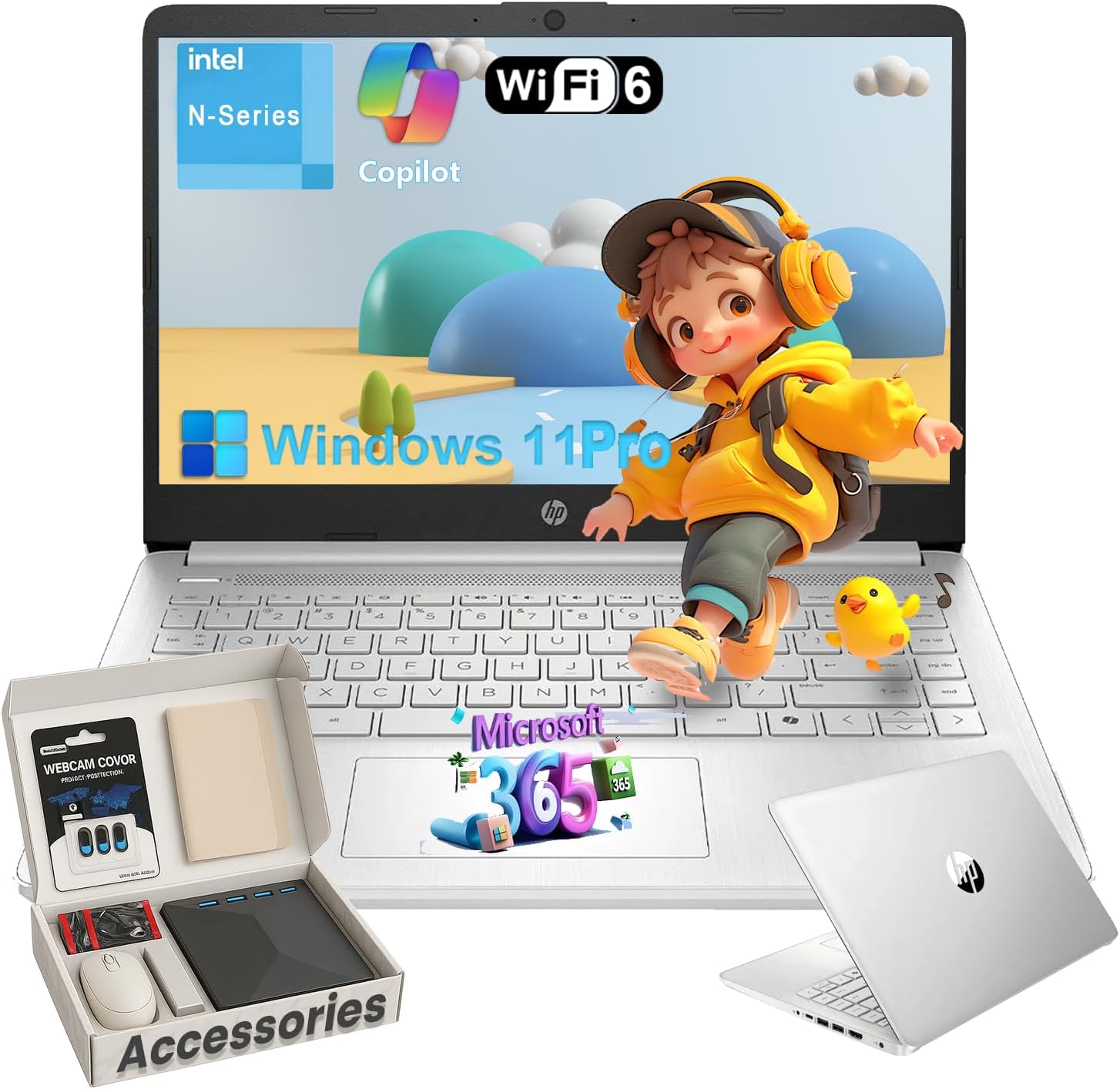 HP Student Business Laptop Computer – w/Microsoft...