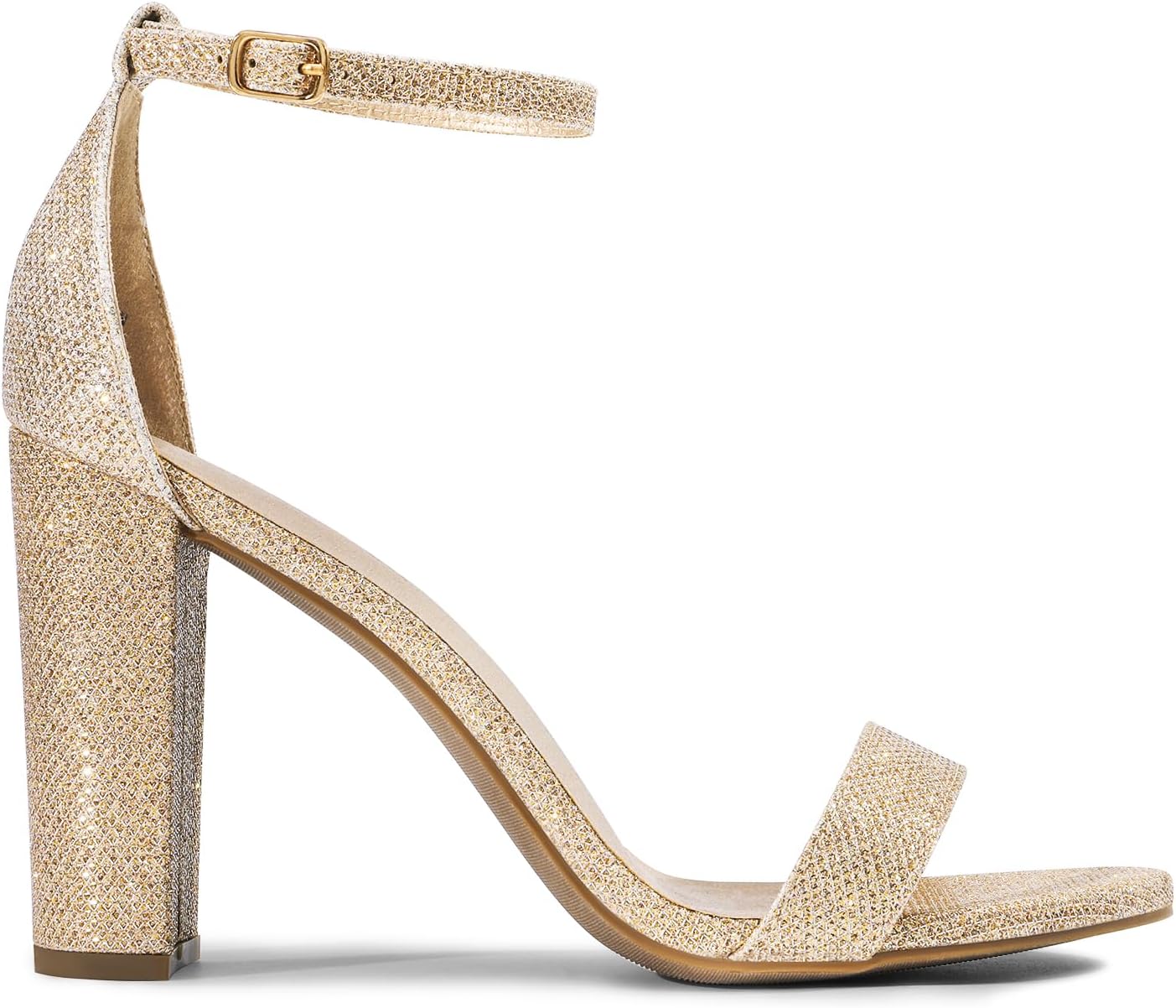 DREAM PAIRS Women's Hi-Chunk High Heel Pump Sandals - Image 4