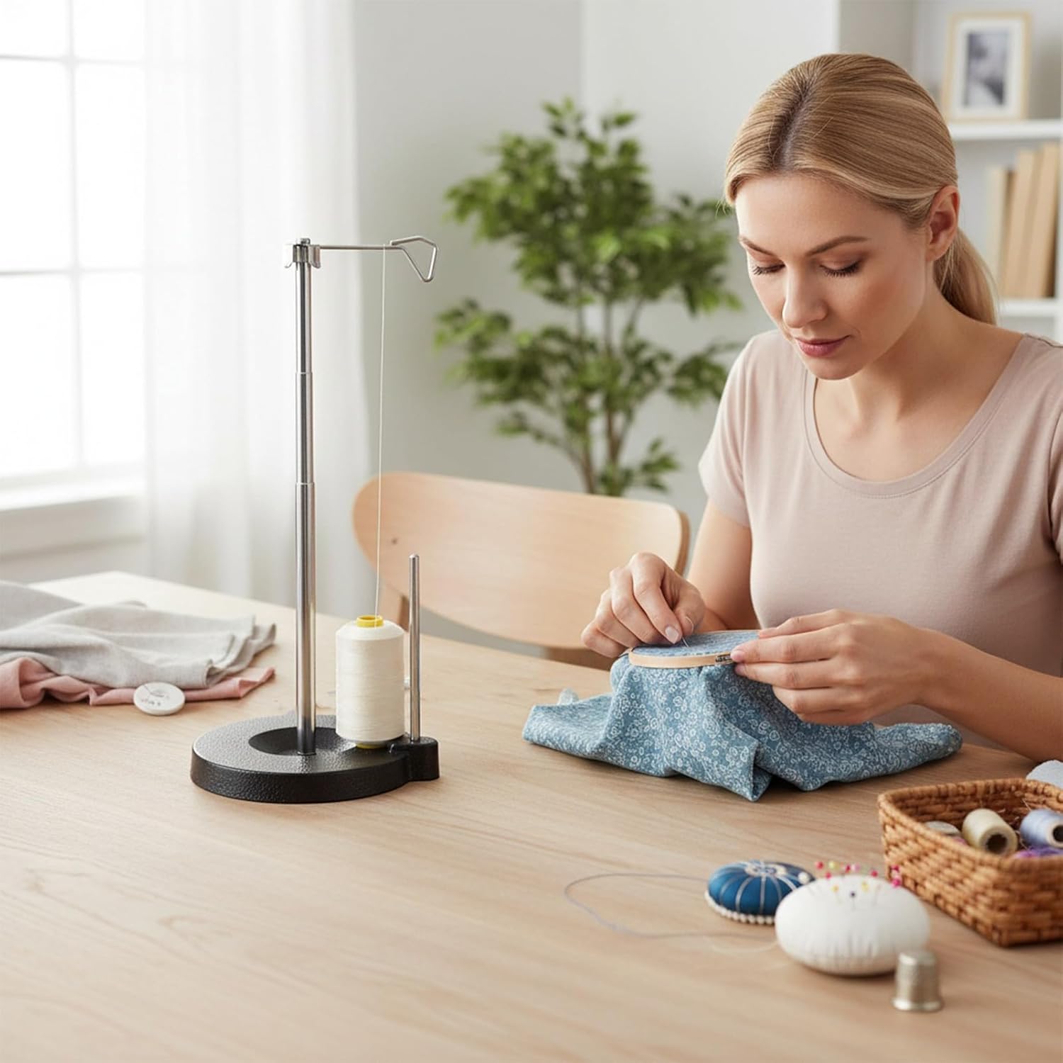 Height Adjustable Thread Spool Holder for Sewing
