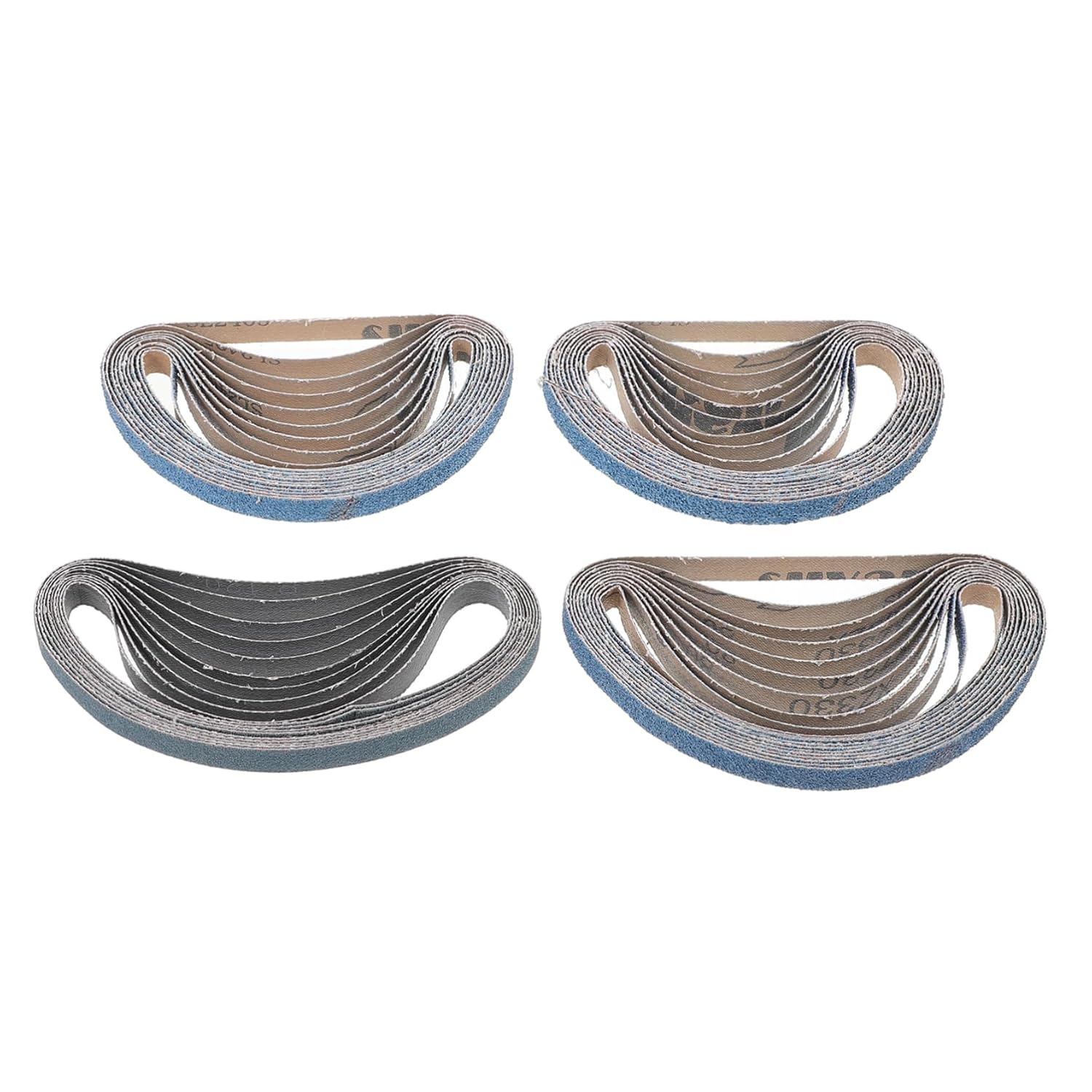 POPETPOP 40pcs Sandpaper Grits Zirconia Sanding Belts for Metal Automotive and Furniture Versatile Wet Dry Sanding Paper Assortment
