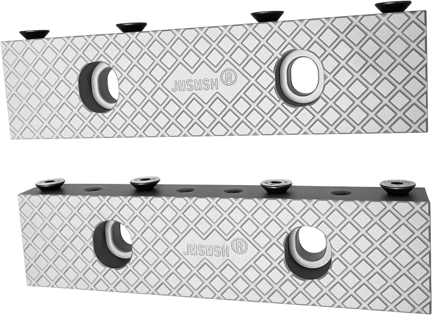 (1 SET=2 Pieces) 8"x2"x1" Machined Aluminum Soft Jaws Kurt 6" Vises