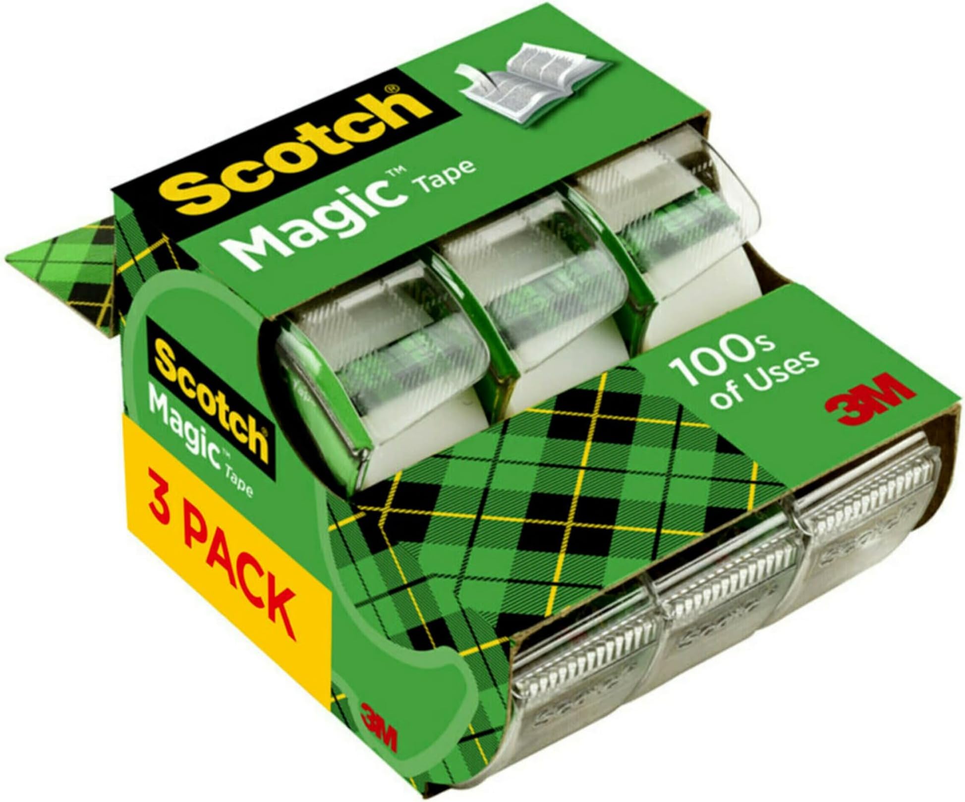 Scotch 3105 3/4" x 300" Scotch Magic Tape 3 Pack
