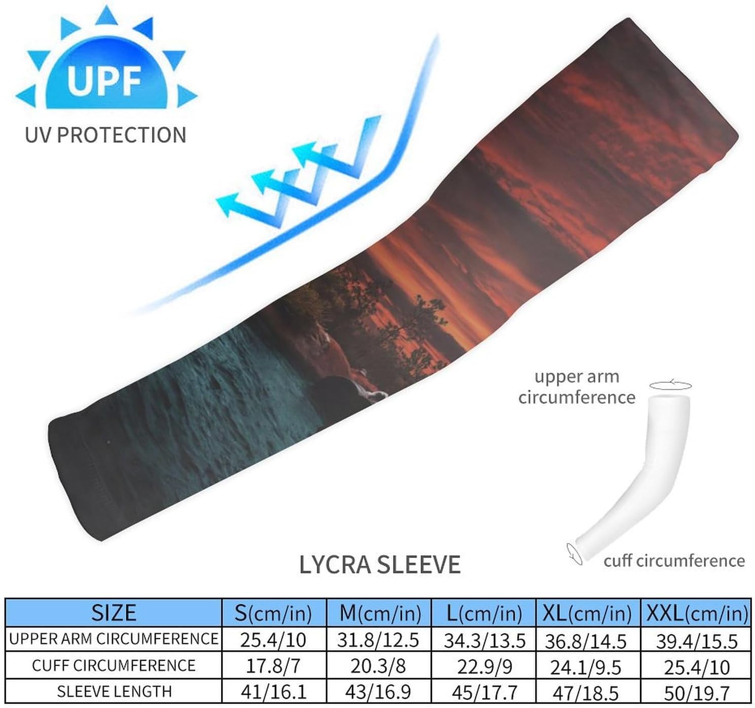Orlando FL Water Park Arm Sleeves Cooling Sun Protection Sports Compression for Golf Basketball