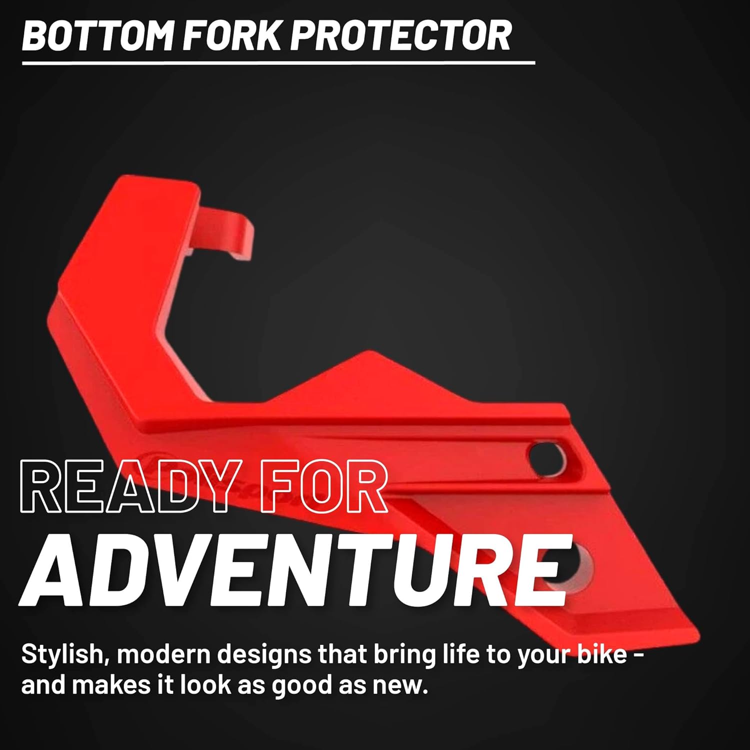 Polisport Bottom Fork Protector for Honda CRF250R/CRF450R (2015-2024) - Red, Durable Impact-Resistant Plastic, Easy Installation, Motorcycle Fork Guard