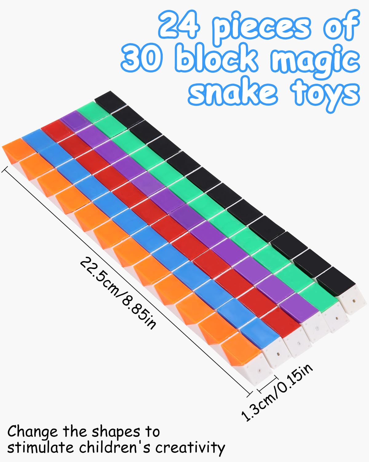 30 sztuk 24 klocki magiczne kostki węża,magiczny wąż,Prezent urodzinowy dla dzieci,zabawka dla dzieci,mini skręcane puzzle kostki,inteligencja,upominki na przyjęcie urodzinowe