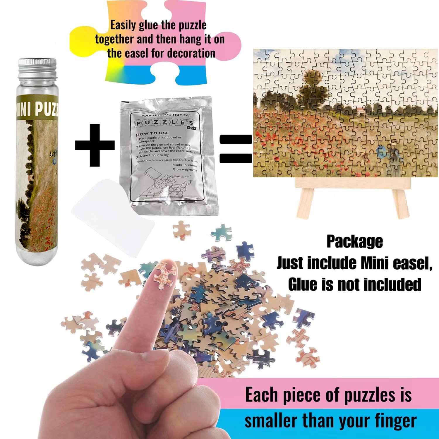 Amazon | 小さなジグソーパズル 大人用 150ピース 油絵 Monet Sunrise