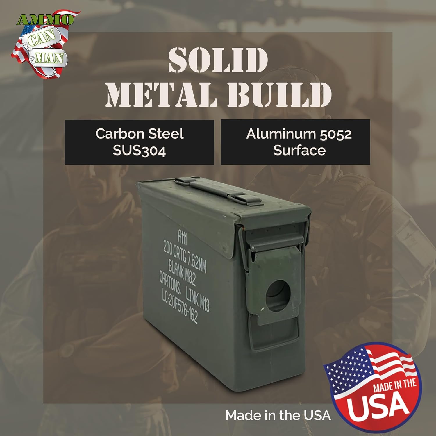 USGI 30 Cal Ammo Can Grade 1 (10 Pack)