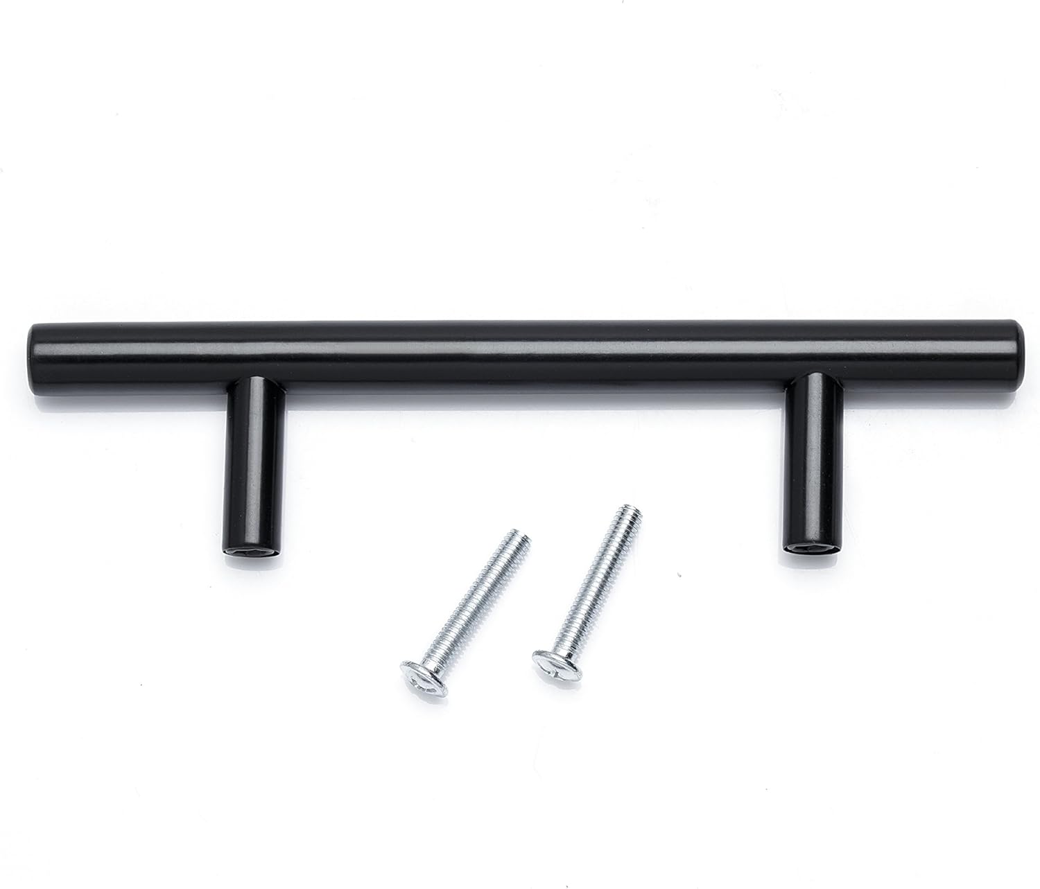 Black Cabinet & Drawer Pulls | 3- inch Spacing, 25-pack, Stainless Steel. Quality Handles For Kitchens, Cabinet, and Bathroom.