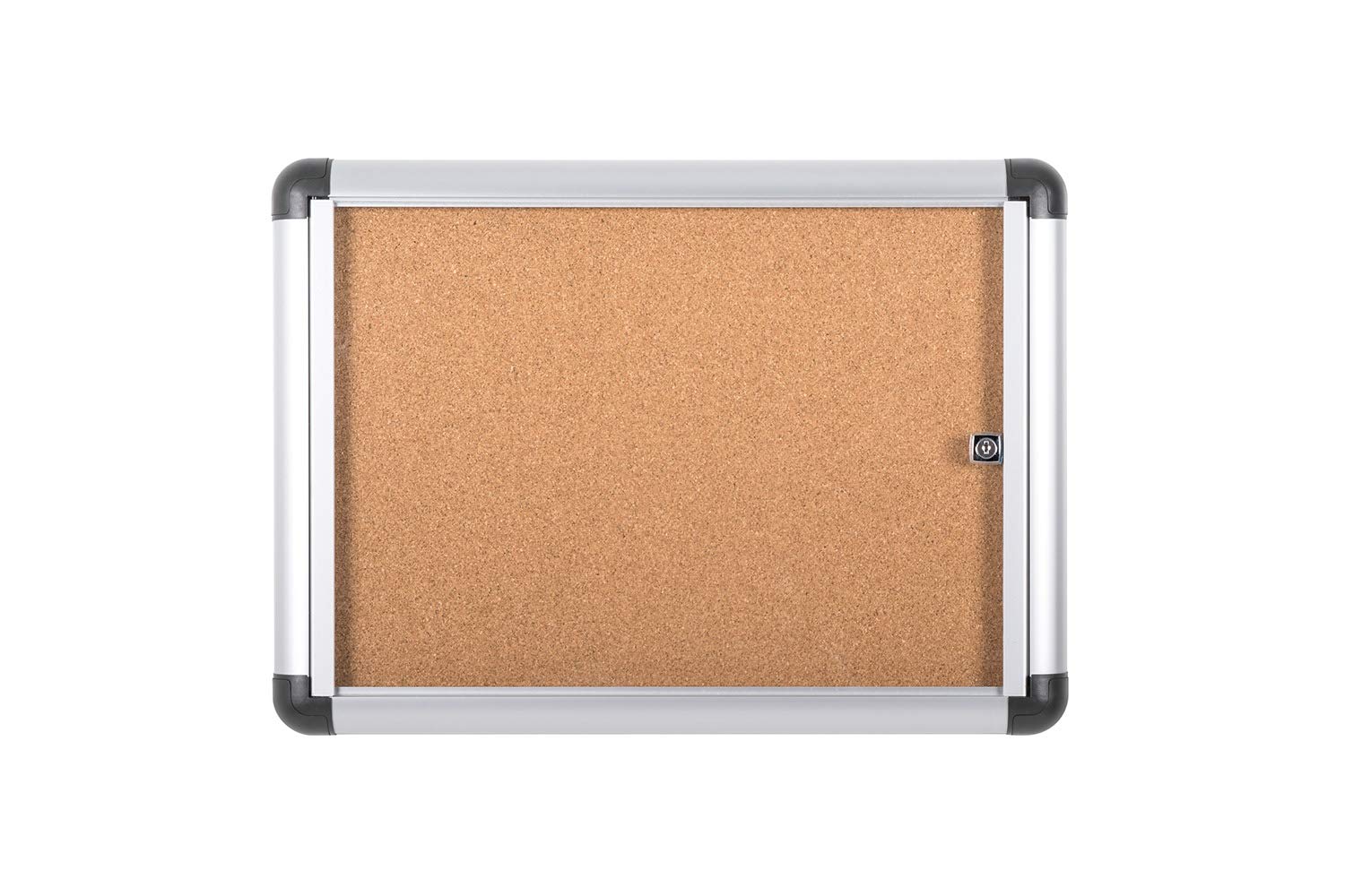 Bi-Office Display Case Enclore Extra, Cork Surface, Acrylic Door, Aluminium Frame, 51.3 x 37.3 cm (2X A4)
