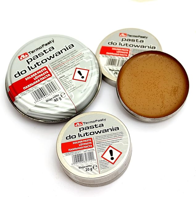 TermoPasty TOP Flux Soldering Paste in The 40 g tin for Electronics SMD Plumbing DIY etc.UK, Natural