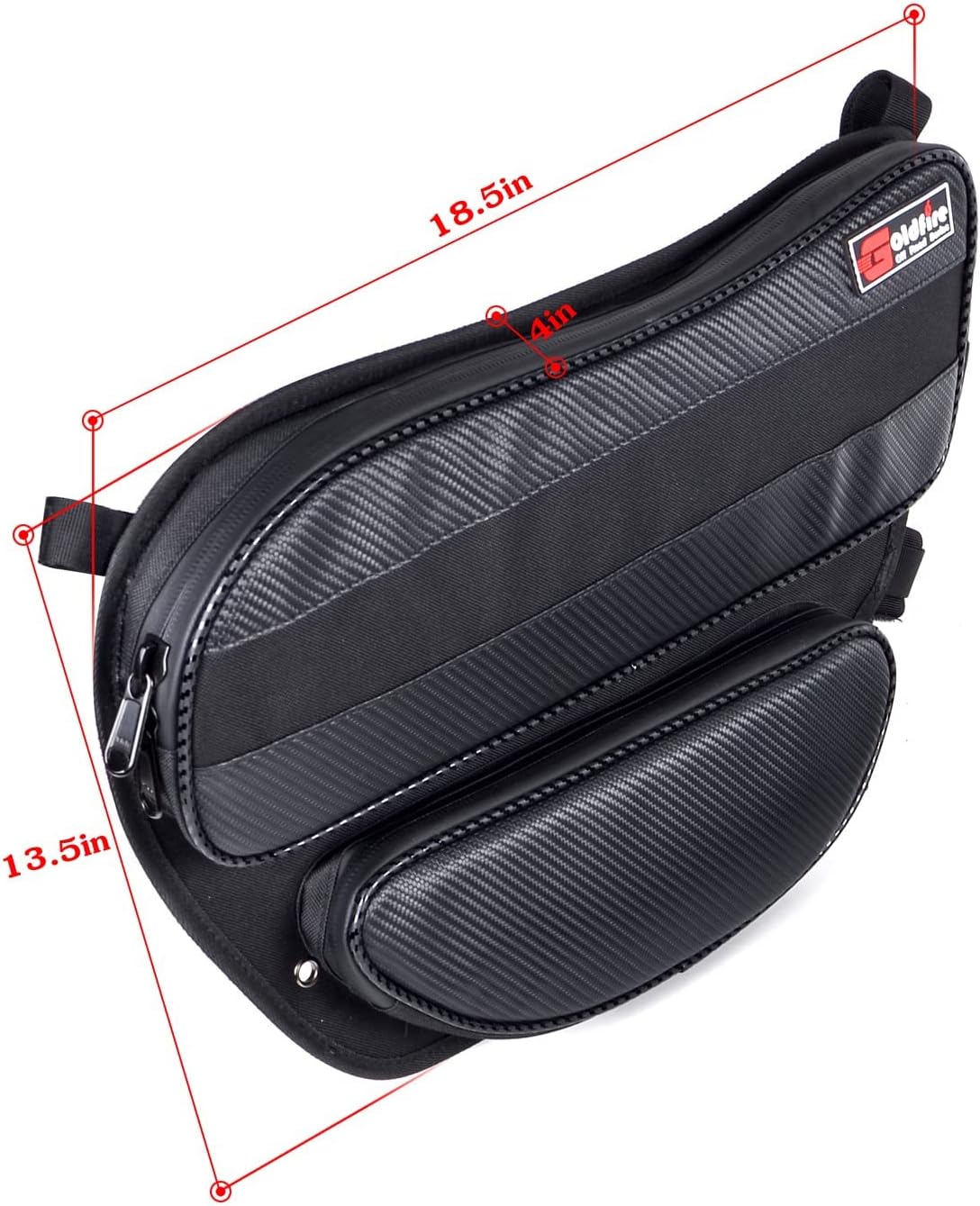 Goldfire Rear Door Tool Organizer Bags UTV X3 Storage Bag Accessories Rear Upper Lower Door Bags Gear Bag Fits for Can Am Maverick X3 Max Turbo R 2017-2024(Black)