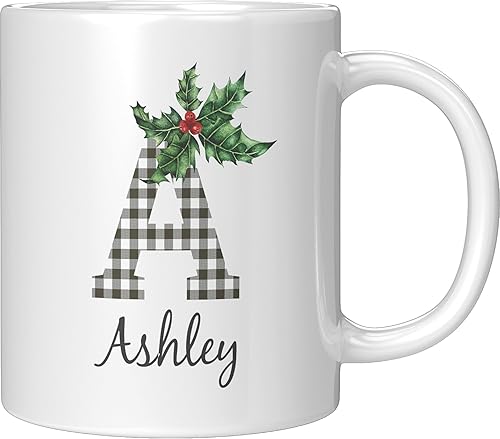 Miniatura 72 de Yeh Gift Tazas de Navidad personalizadas. Taza de café personalizada con tu nombre y nombre de miembro de la familia. Regalos familiares para Ver