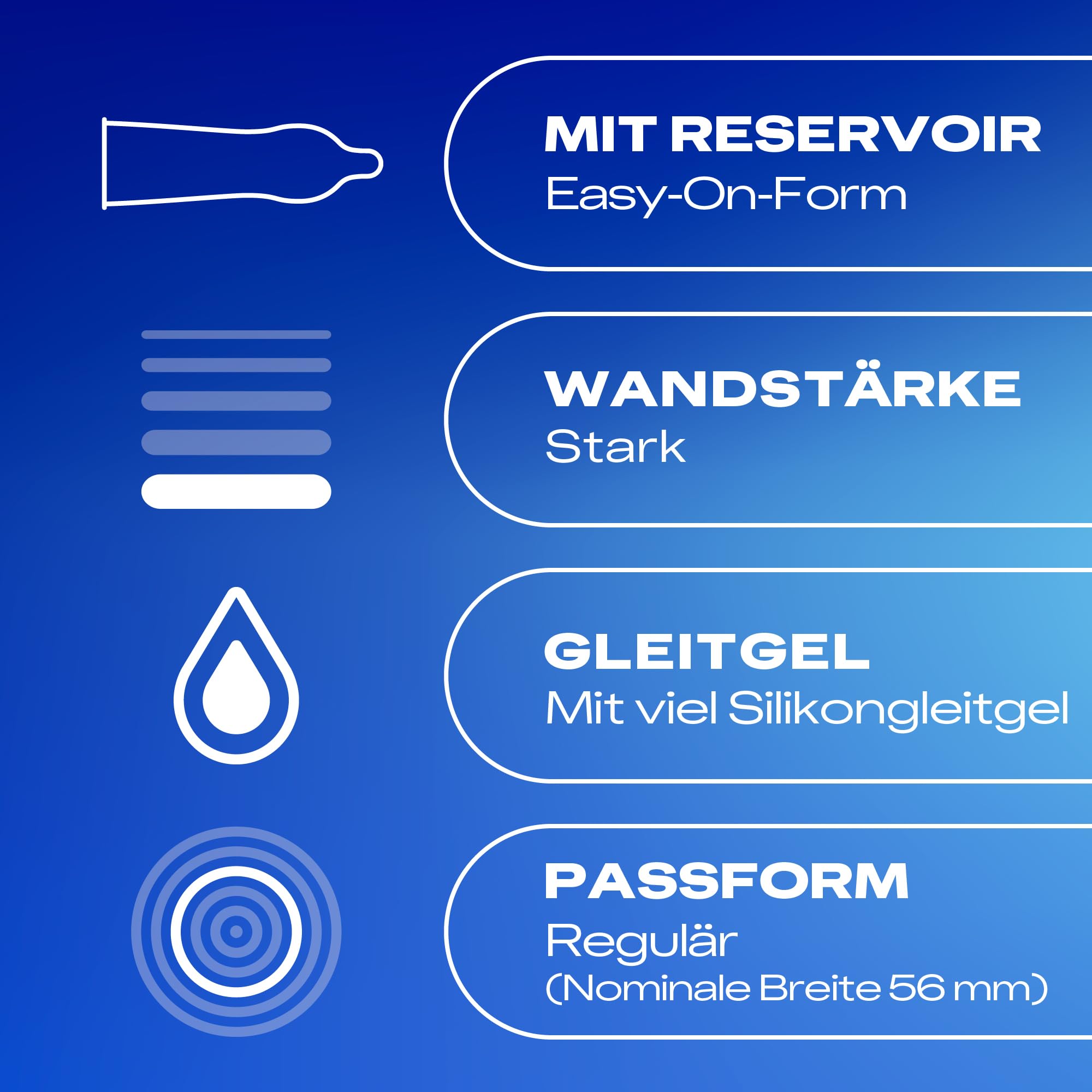 Durex Hautnah Latexfrei Kondome - Latexfreie Kondome aus Real-Feel-Material & mit anatomischer Easy-On-Form - Ohne Latex - 30er Pack 1 x 30 Stück
