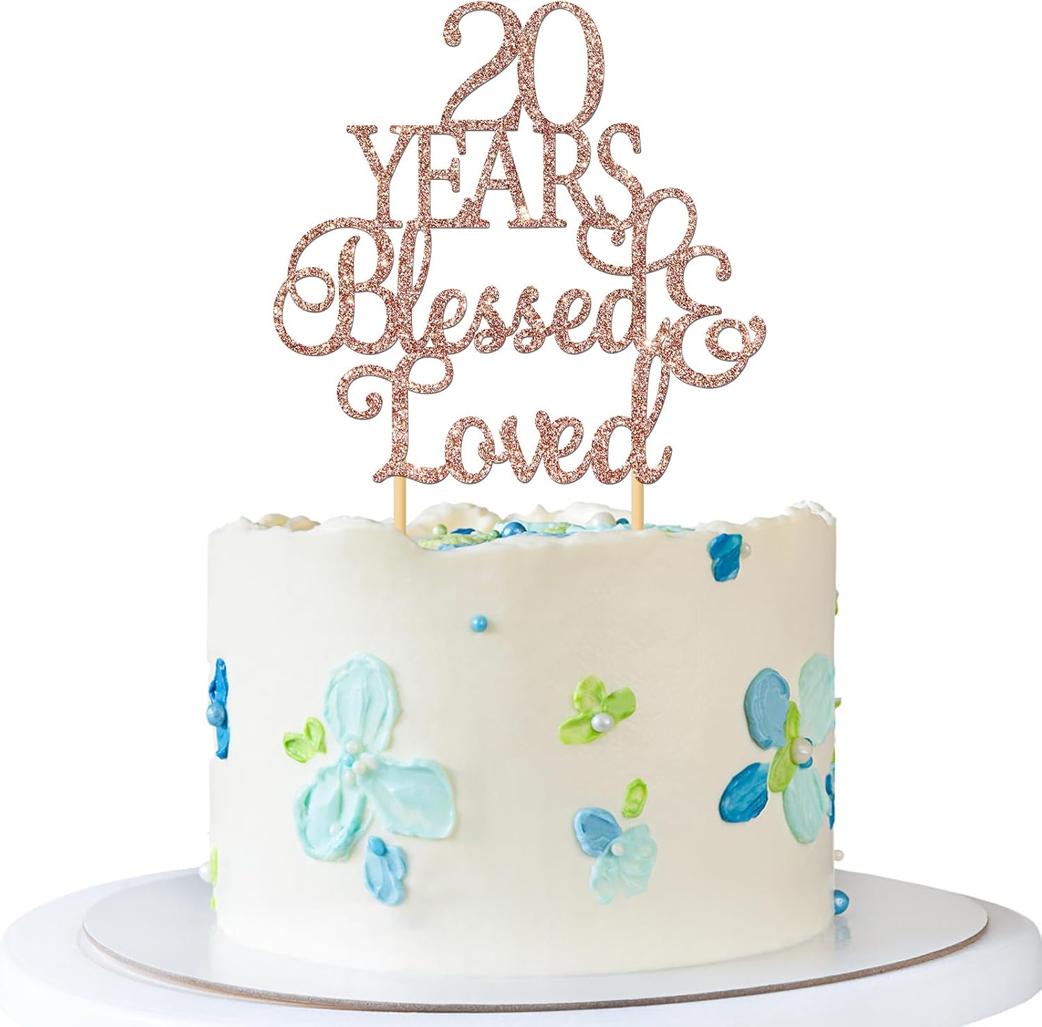 20 Years Blessed & Loved Cake