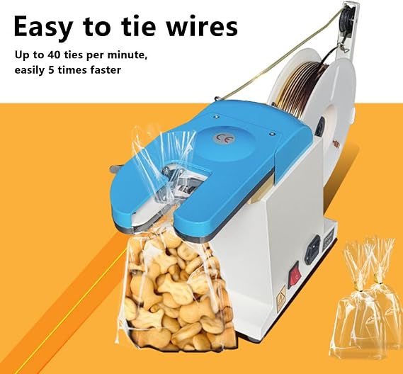 Semi-Automatic Tie Machine, 0.1-1.2mm Tie Size Knotting Machine, Induction Tie Gift Packaging Machine, With 1000m Gold Thread Bag Sealing Machine, Used For Gift Packaging And Strapping Bag Sealing