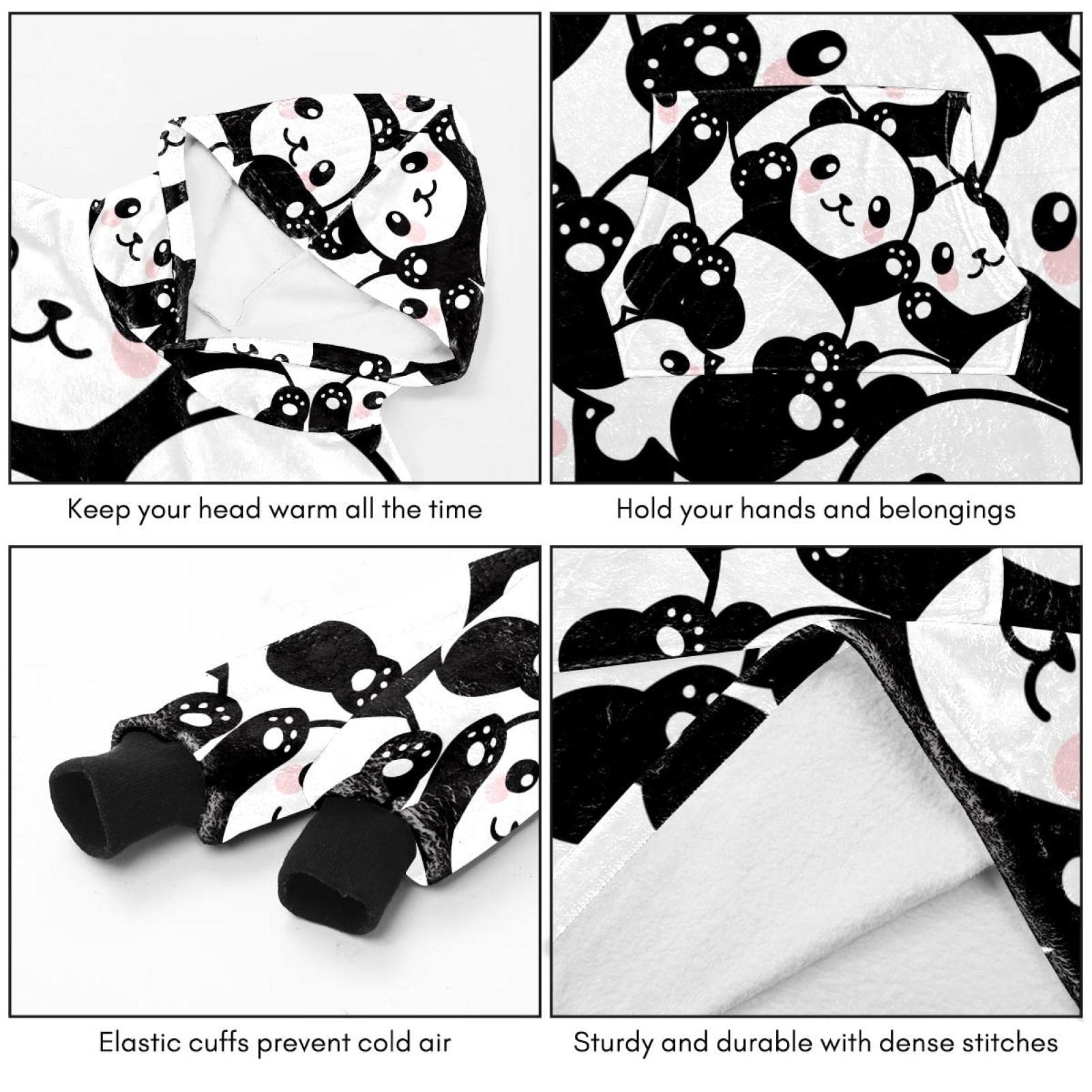 Felpa Coperta Panda Oversized Per Bambini – Morbida, Calda E Super Divertente! - copertina