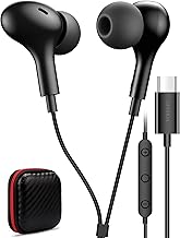 Auriculares USB C para Samsung S25 FE S24 A16 A17 Auriculares con cable magnéticos tipo C con micrófono Control de volumen Bass Stereo Cancelación de ruido para iPhone 17 Pro Max Air 16 16e 15 Pixel
