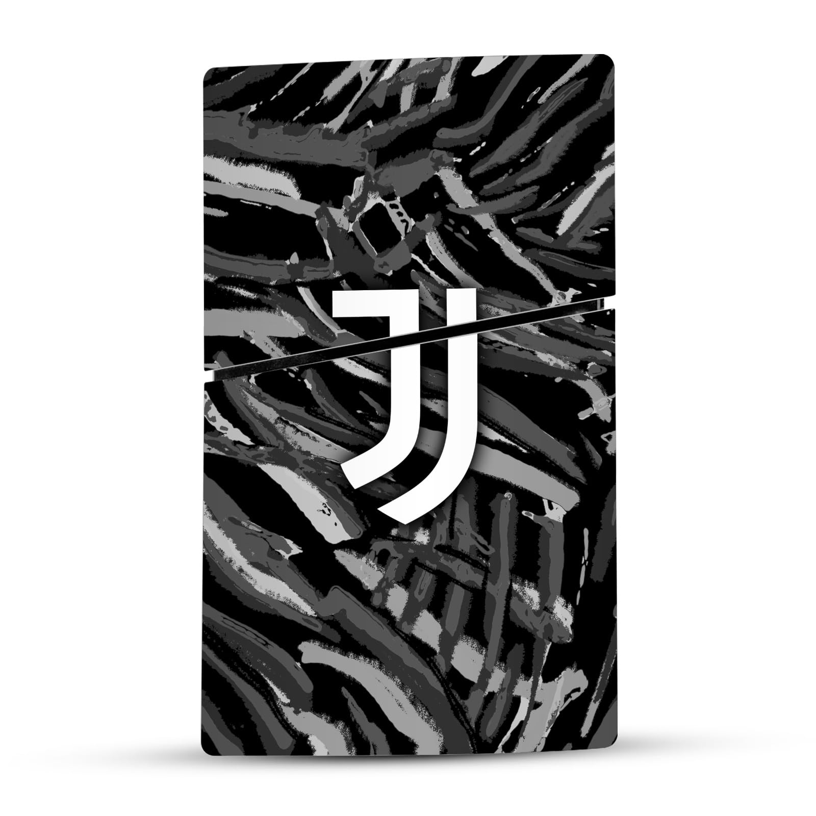 Head Case Designs Licenza Ufficiale Juventus Football Club Pennello Astratto Arte Vinile Sticker Gaming Pelle Adesivo Compatibile con Sony Playstation 5 PS5 Slim Digital Edition Console