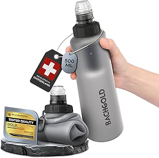 Water Filter Camping - Bachgold Foldable Squeeze Portable Water Filter for Hiking, Backpacking & Emergency Use