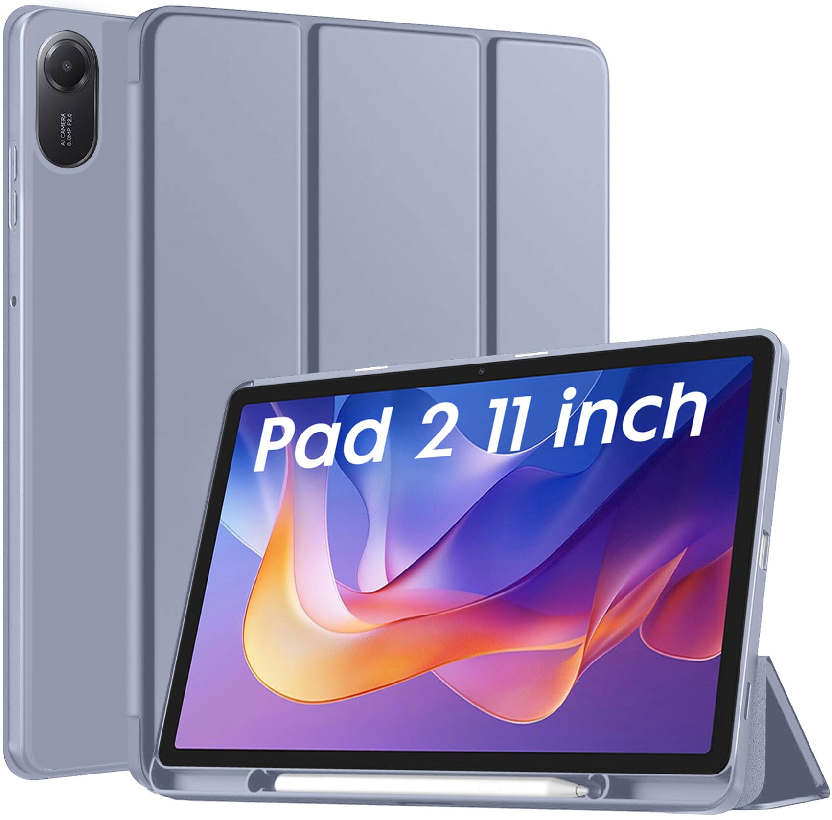 Robustrion Cover for Redmi Pad 2 11 inch Cover Case with [Pencil Holder], Trifold Flip Stand Cover Case for Redmi Pad 2 Cover 11 inch Tablet [Auto Sleep/Wake Support] - Black — Amazon image 13