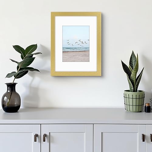 Vista 48 de Frametory, Los marcos de 16 x 20 pulgadas muestran imágenes de 11 x 14 pulgadas con paspartú o fotos de 16 x 20 pulgadas sin paspartú, vidrio Plata