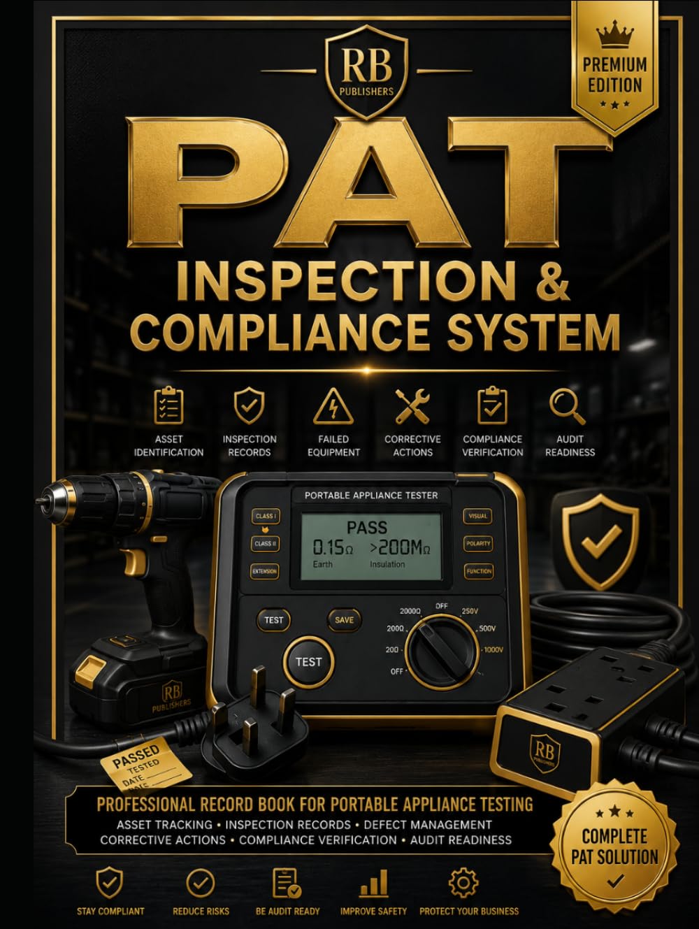 PAT Inspection & Compliance System: Professional Record System for Portable Appliance Testing, Asset Identification, Inspection Records, Defect ... Compliance Verification & Audit Readiness