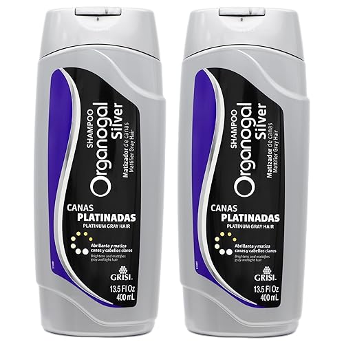 ORGANOGAL Grisi Platinador Champú, paquete de 2