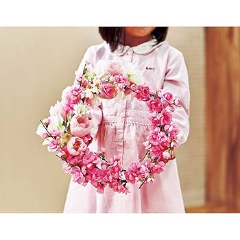 Amazon｜東京堂(Tokyodo) 造花 ダークピンク 花径 約4×全長 約33