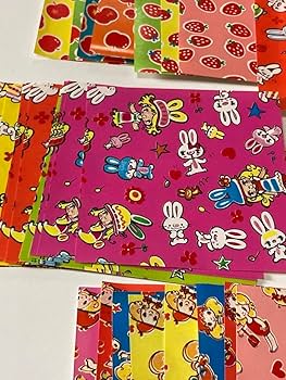 当時物　昭和レトロ　大判包装紙まとめて　パンダ・うさぎ・イヌ　カワイイ Amazon.co.jp: 昭和レトロ 折り紙 カコちゃん パンダ ウサギ 苺
