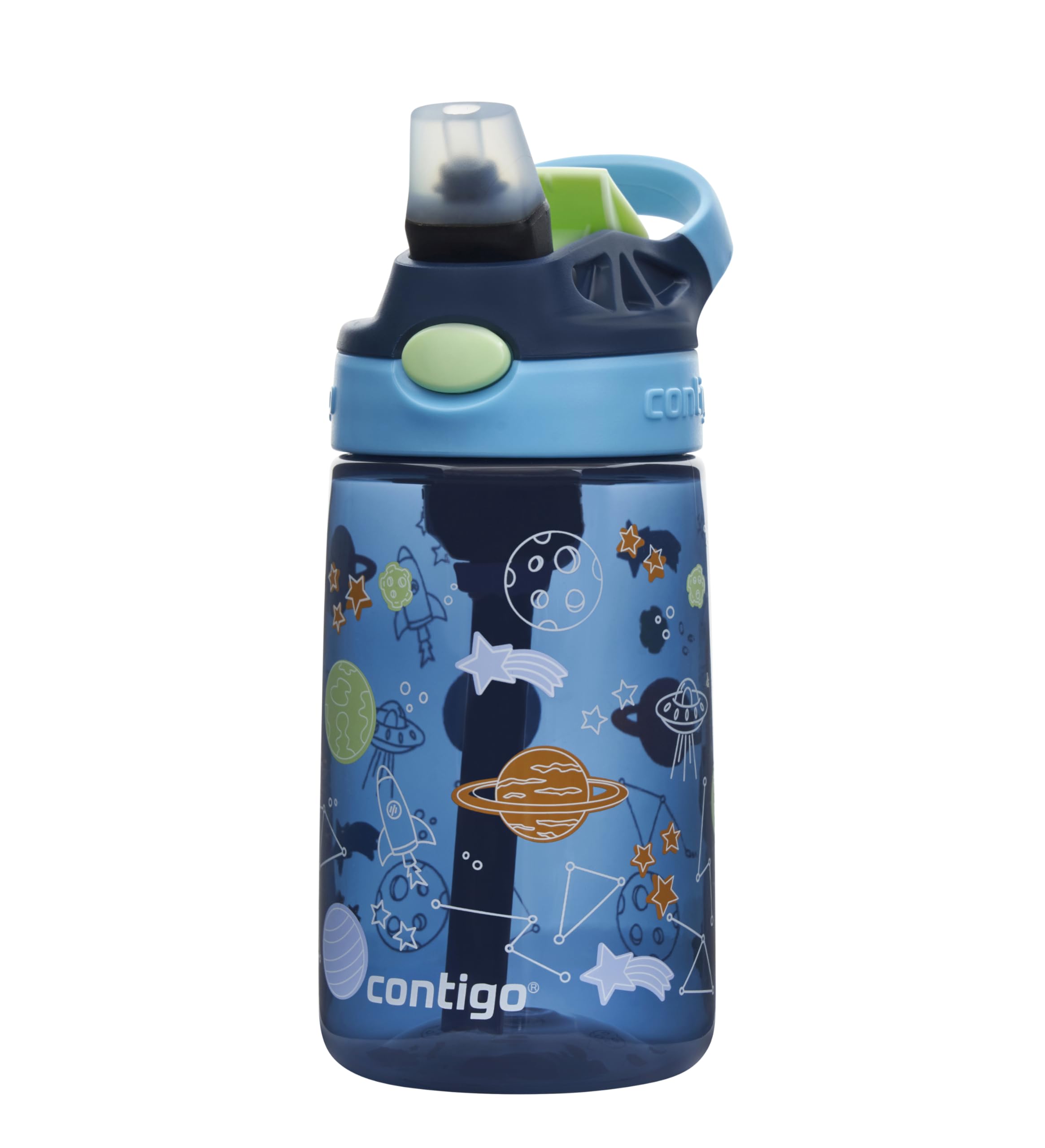 Contigo Kids Water Bottle Easy Clean Autospout with Straw, BPA-free stainless steel drinking bottle, 100% leak-proof, easy to clean, ideal for daycare