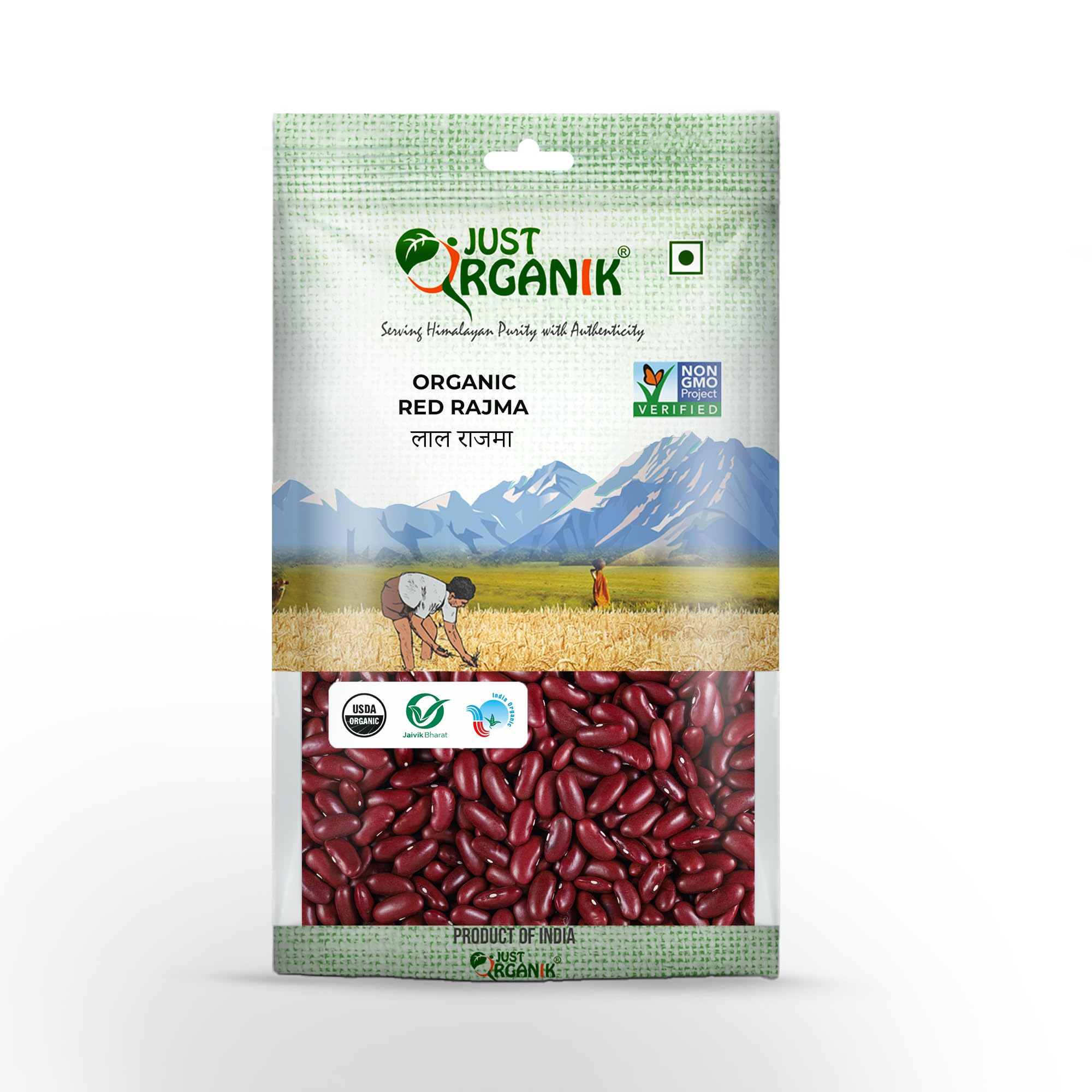 Just Organik - Organic Rajma Red 1kg, 100% Organic | Rajma red | red Kidney Beans | sourced from himalayas | Organic rajma | Rich in Protein (B07WCNLKJ8) Amazon Price History, Amazon Price Tracker