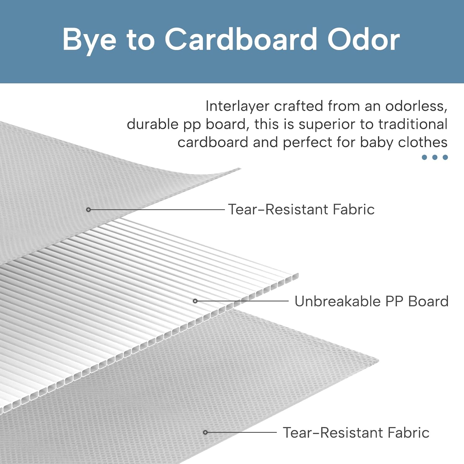 Criusia Drawer Organizer Clothes, 8 Pack Dresser Organizer for Underwear, Sock, Baby Clothes- Foldable Closet Organization and Storage Dividers Bins for Nursery, Bedroom (Grey) - Image 5