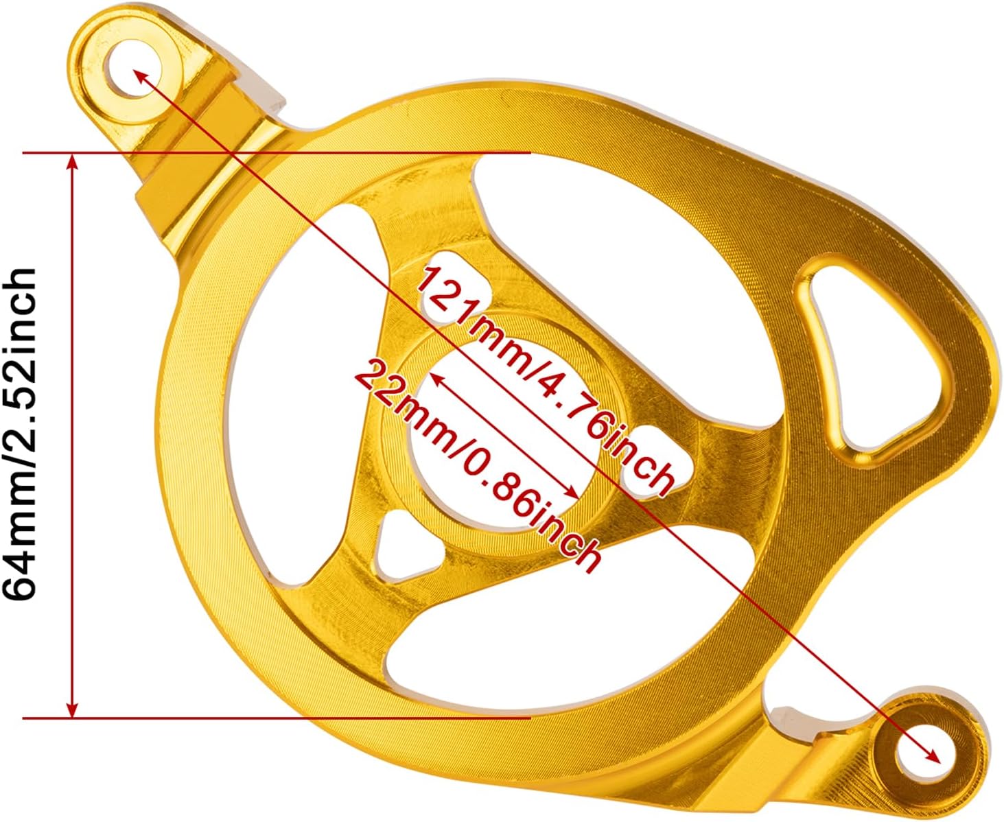 Engine Cover Case Saver for Sur Ron, PSLER Pulley Cover CNC Body Cover Engine Guard Protector for Sur‑Ron Light Bee X/S/L1E Segway X260 X160 (Gold)