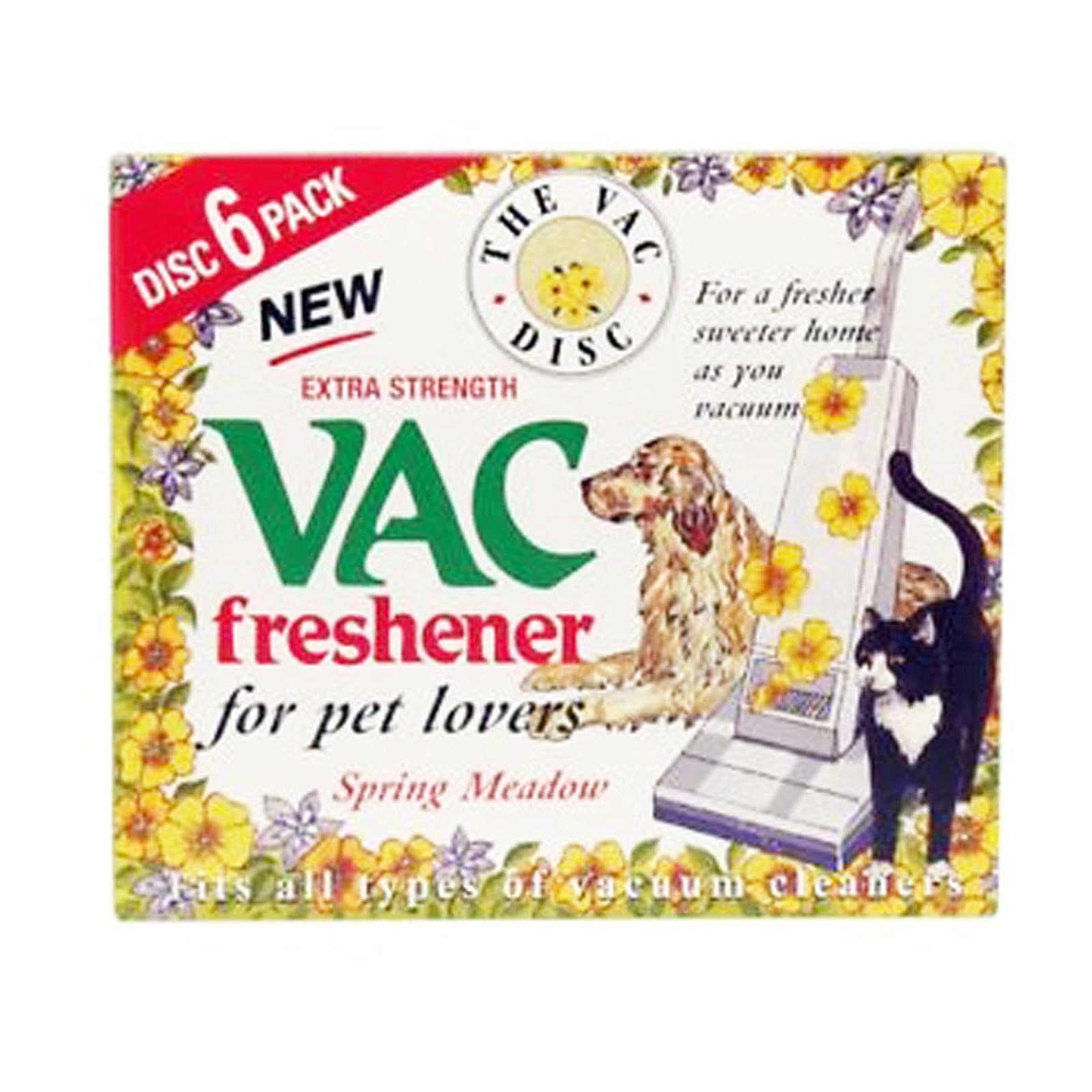 Vacuum Freshener Spring Meadow Extra-Strength Odour Remover 4 Pack 24-Discs