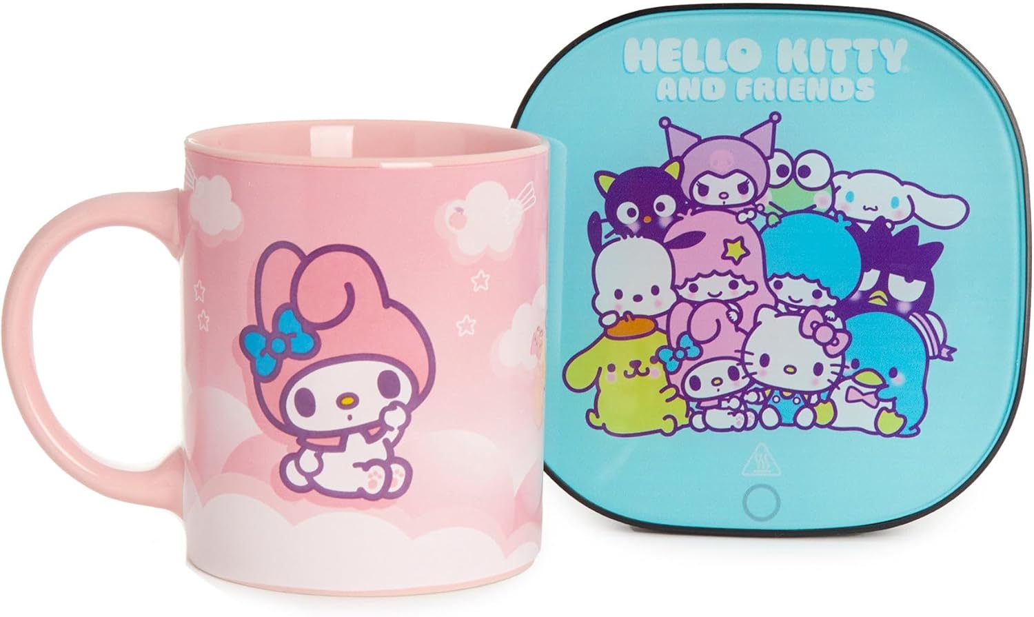 Uncanny Brands My Melody Coffee Mug with Electric Mug Warmer Keeps Your Favorite Beverage Warm - Auto Shut On/Off