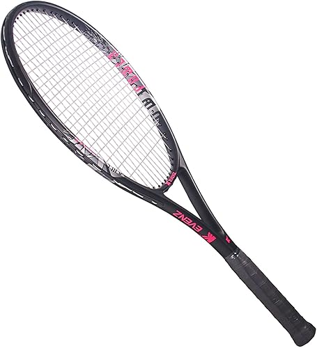 Miniatura 2 de KEVENZ Raqueta de tenis para adultos, raqueta de tenis de fibra de carbono con bolsa de transporte, peso ligero y resistente a los golpes