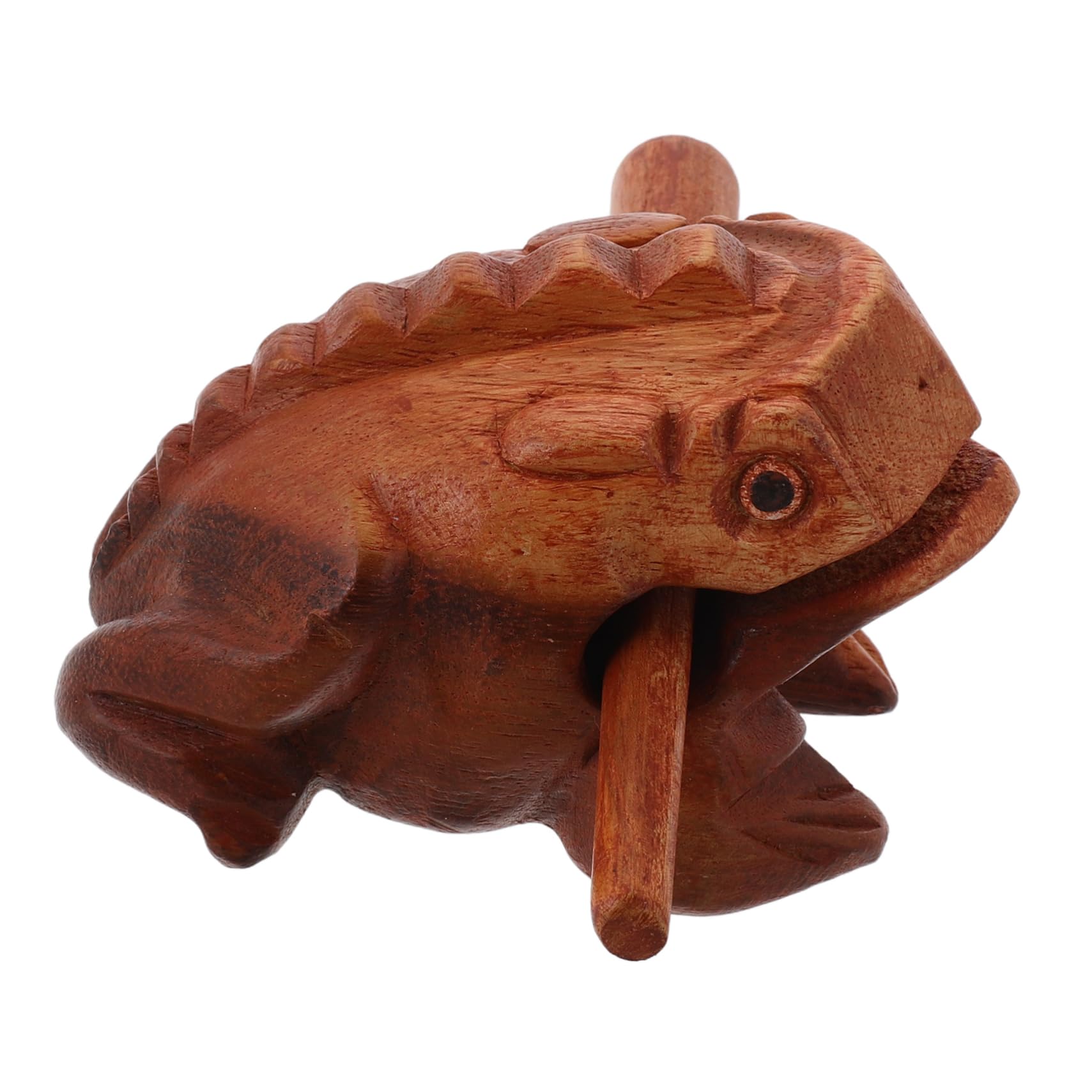 BESPORTBLE 1Set Frog Guiro Rasp Instrument Frog Decor with Scraper Stick for Portable Percussion Producing and Pleasant Sound