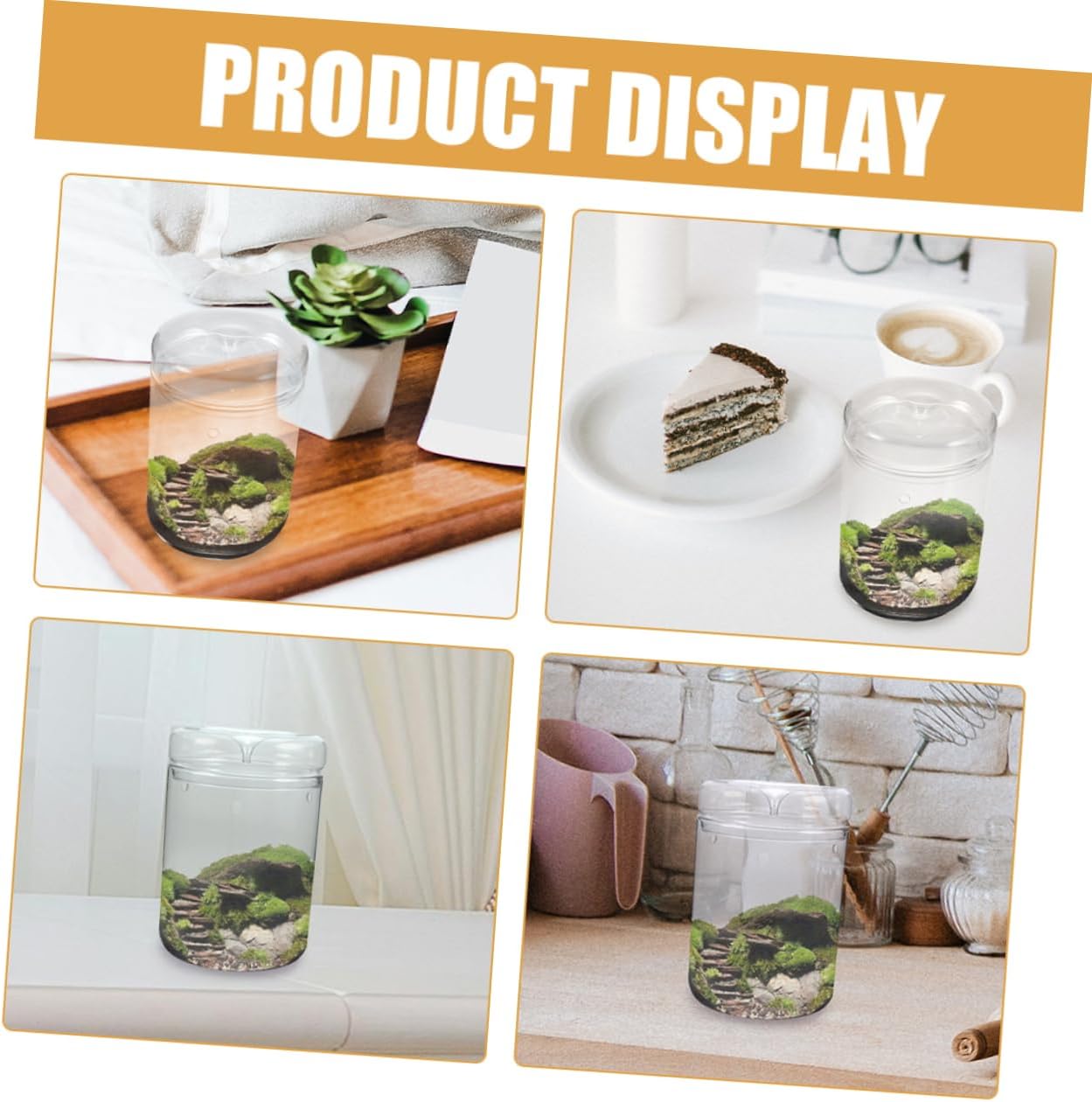 Glass Bottle DIY Flower Plant Terrarium Micro Landscape Planter Bottle Plant Vase Glass Terrarium Desktop Decor