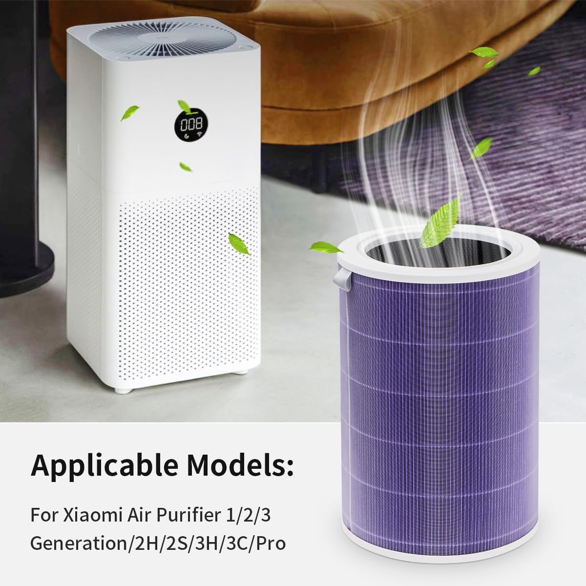 HEPA-Filter-Ersatz für Xiaomi Mi 1 2 2s 2c 2h 3 3s 3c 3h Mijia