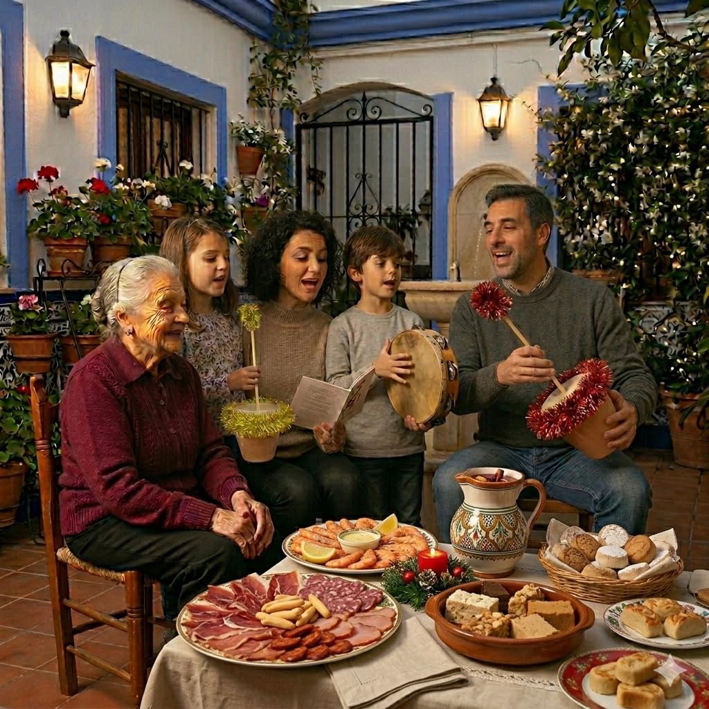 ZAMBOMBA ARTESANA, INSTRUMENTO TÍPICO PARA VILLANCICOS NAVIDEÑOS (DIÁMETRO 18CM) - DORADO