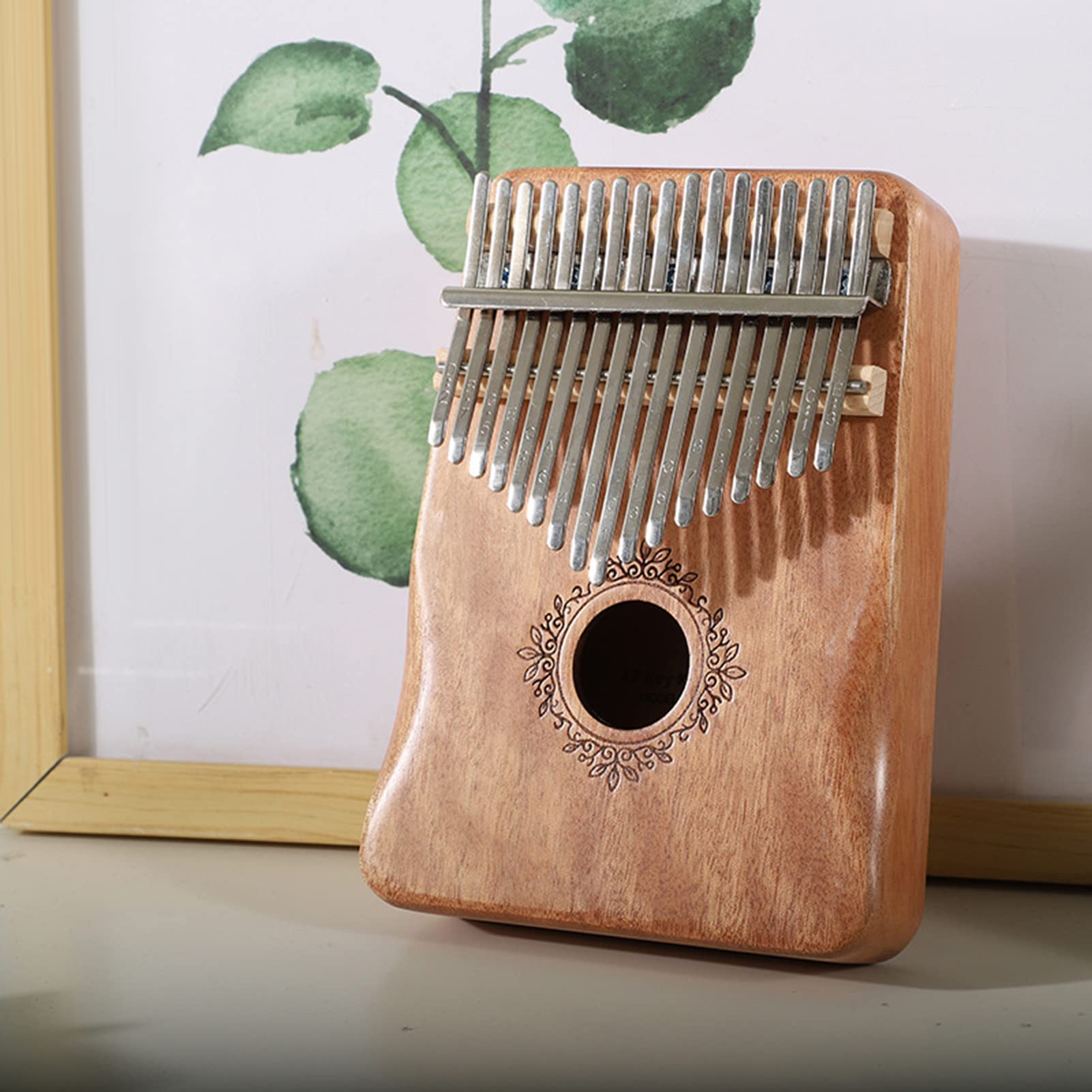 Cocoarm 17 Keys Kalimba Thumb Piano in Mogano in Legno Piano di Dito Piano Strumenti Musicali Ideali per Principianti, Grande per Amanti della Musica, Tela d'Acciaio Professionale