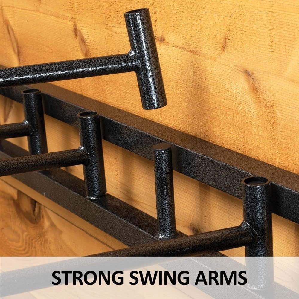 EASY-UP Pro Series Swinging Blanket Bar and Saddle Pad Rack | Store Your Horse Blanket and Saddle Pad | 7-Year Warranty Assured | Color Gray Armor