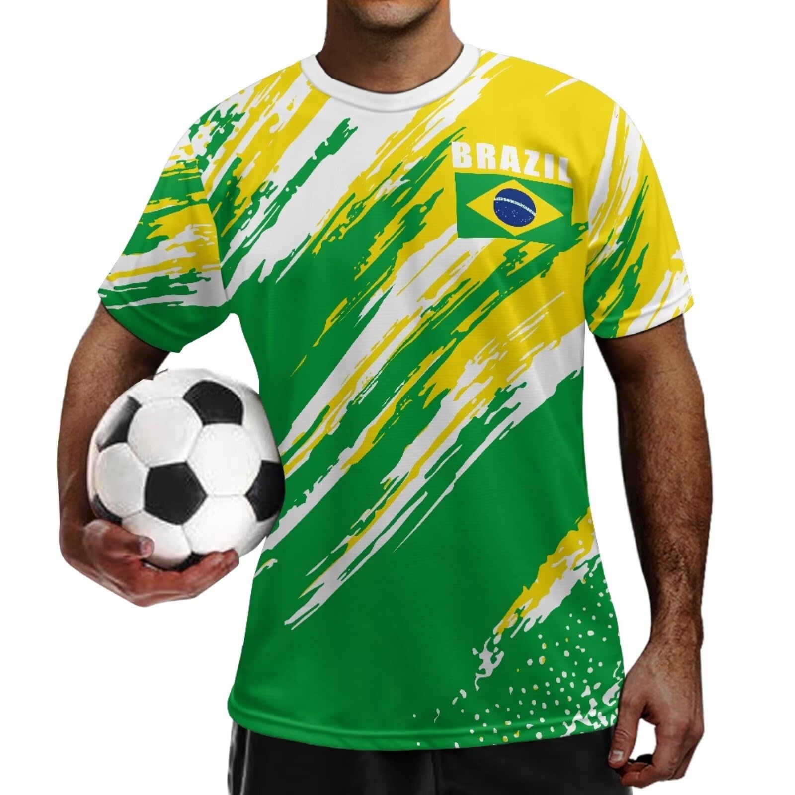 Fuojuvelie World Cup Soccer Jersey 2026 Short Sleeve Crew Neck Soccer Jerseys for Men Training