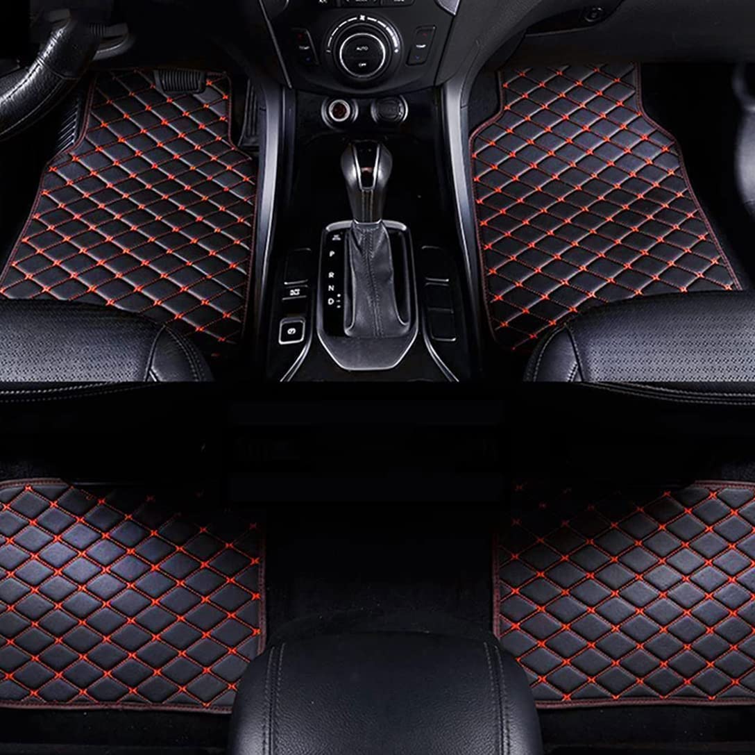 Custom Leather Car Floor Mats for Porsche Macan 2014-2023, All Weather Nonslip Waterproof Interior Accessories