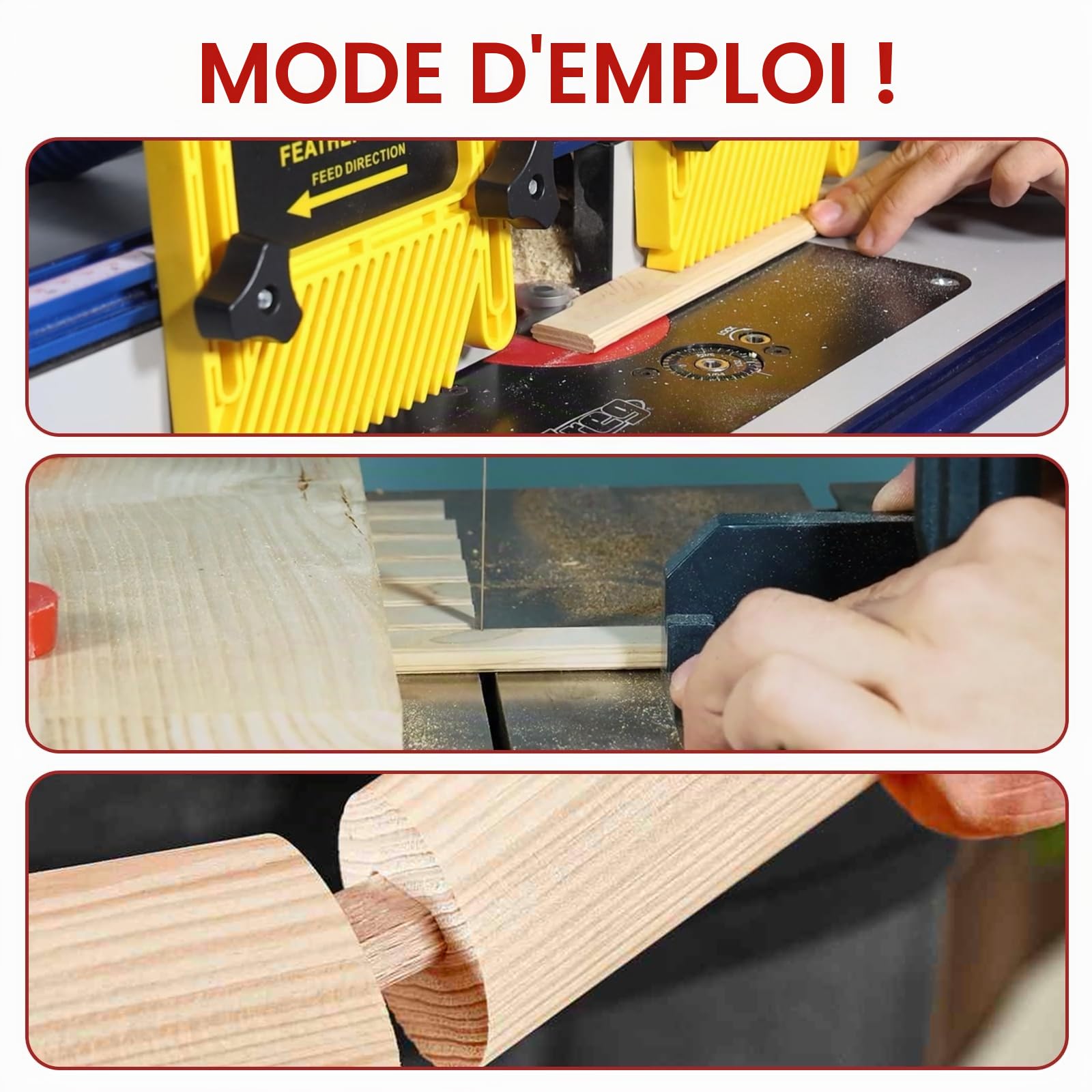 Mèches de défonceuse Jeu d'outils pour Festool Domino Tenons - Carbure de tungstène - Coupe droite - 4 pièces (5 mm, 6 mm, 8 mm, 10 mm) - Mèches de défonceuse Festool Domino