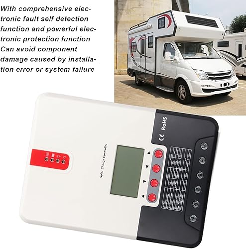 Miniatura 4 de Tgoon Solar Charge Controller, Solar Panel Charge Regulator 12V 24V High Energy Conversion Parameters Settable LCD Display for Household