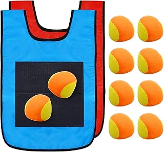 TOYANDONA Dodgeball Balls Children Sticky Ball Vest Sticky Jersey Sticky Ball Game Props for Kids Sticky Vest