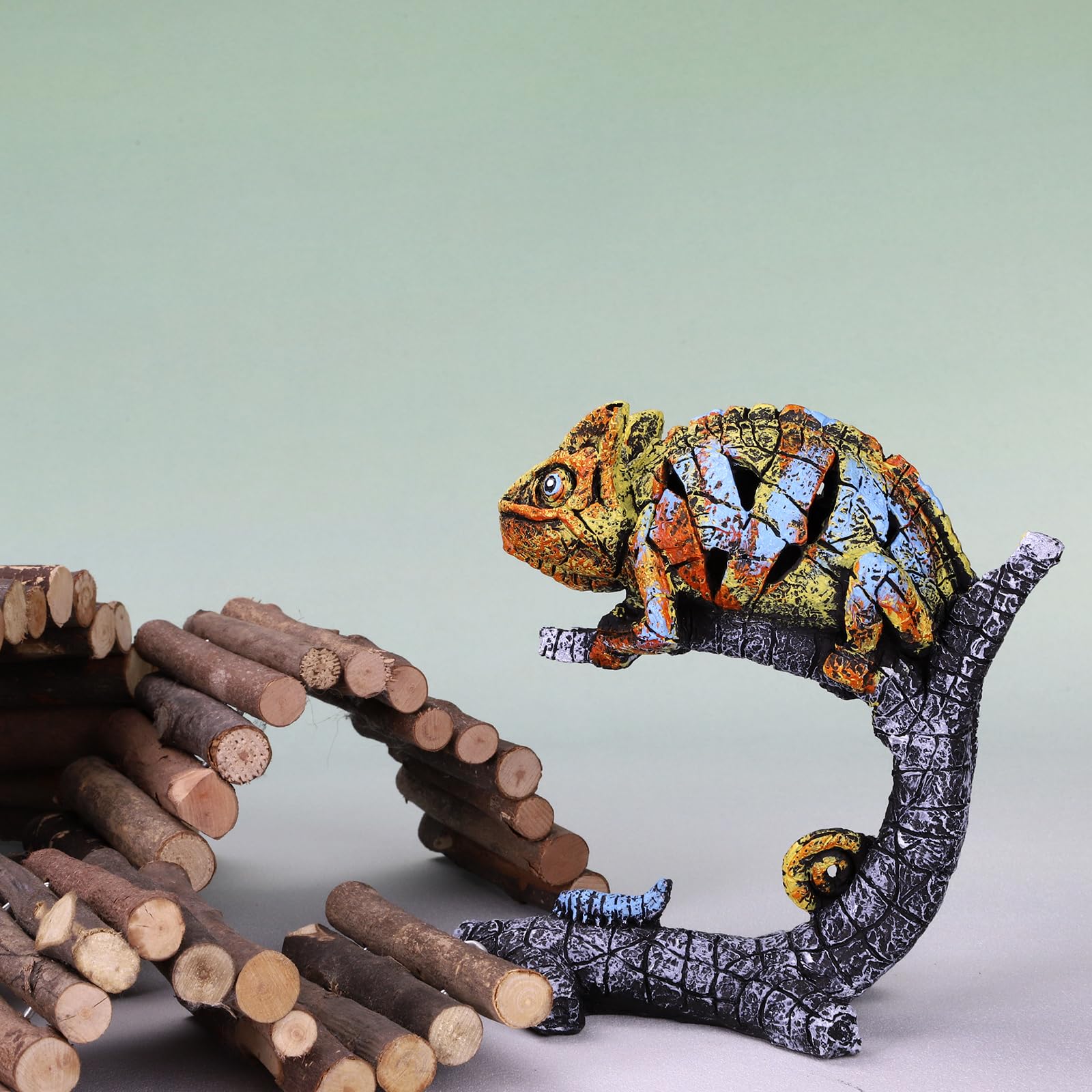 Lbwstellar Chamäleon-Statue Für Garten & Baum – Kunstharz, 23,7 X 11,5 X 13 Cm, Outdoor-Deko
