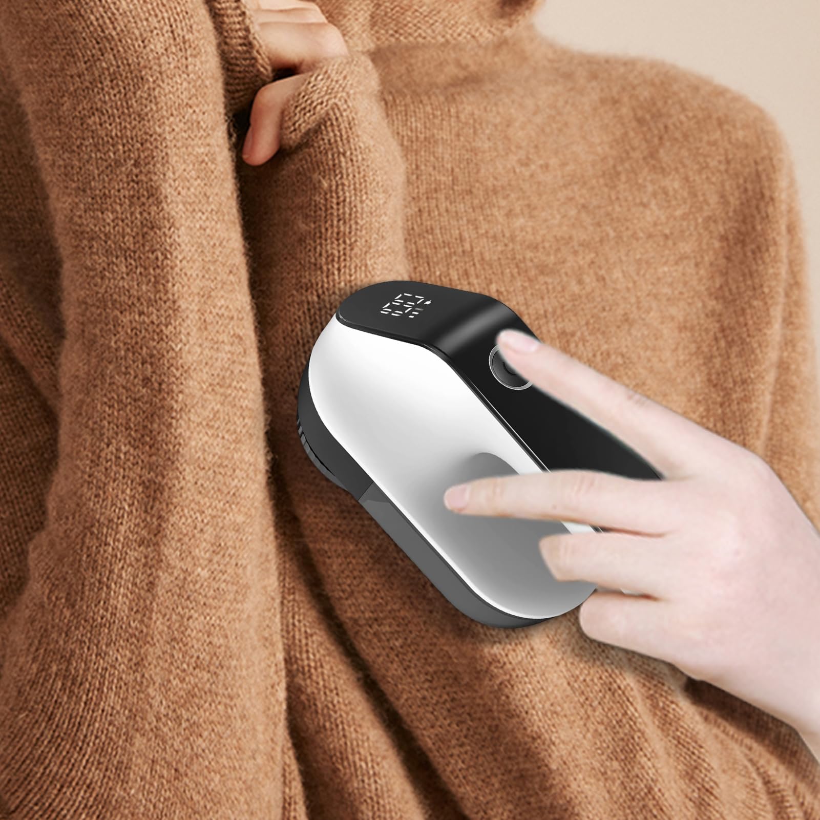 Afeitadora eléctrica de pelusas, recortadora de bolas de pelo recargable de alta potencia, para limpieza de bolitas para sudaderas, mantas, sofás, suéteres (B)